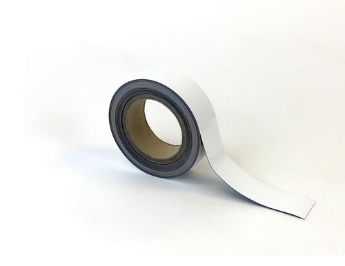 Magnetic Easy-Wipe Strip - White - H.40mm x W.10M