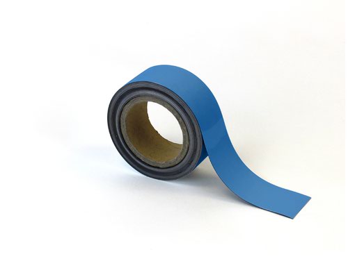 Magnetic Easy-Wipe Strip - Blue - H.50mm x W.10M