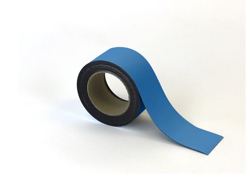Magnetic Easy-Wipe Strip - Blue - H.60mm x W.10M