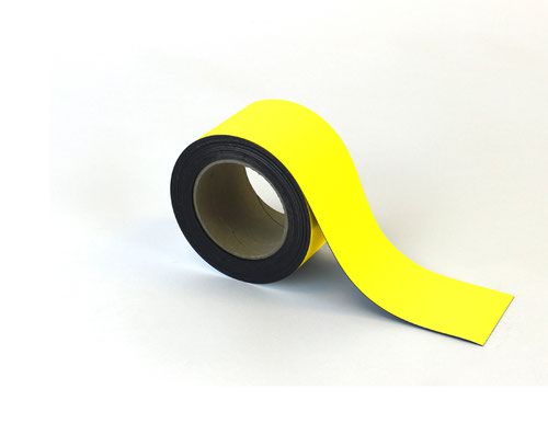 Magnetic Easy-Wipe Strip - Yellow - H.70mm x W.10M