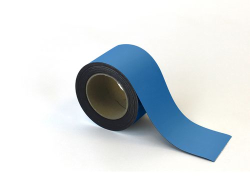 Magnetic Easy-Wipe Strip - Blue - H.80mm x W.10M