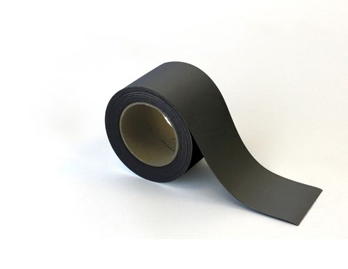 Magnetic Easy-Wipe Strip - Matt Black - H.80mm x W.10M