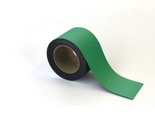 Magnetic Easy-Wipe Strip - Green - H.80mm x W.10M