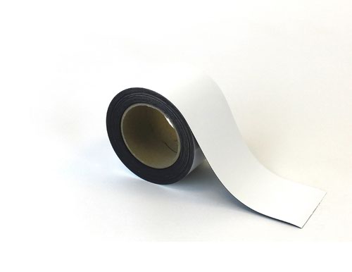 Magnetic Easy-Wipe Strip - White - H.80mm x W.10M