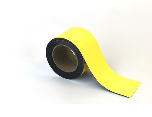 Magnetic Easy-Wipe Strip - Yellow - H.80mm x W.10M