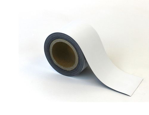 Magnetic Easy-Wipe Strip - White - H.90mm x W.10M