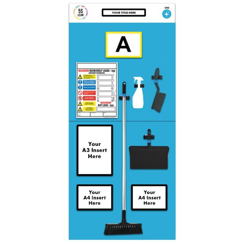 Single Marker Rack End Board 2, Cleaning - Blue