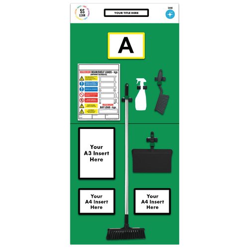 Single Marker Rack End Board 2, Cleaning - Green