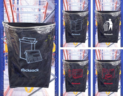 Racksack Clear - Symbol Only - General Waste