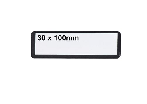 Ticket Pouches - Magnetic - H.30 x W.100mm - Pack of 100 - Black