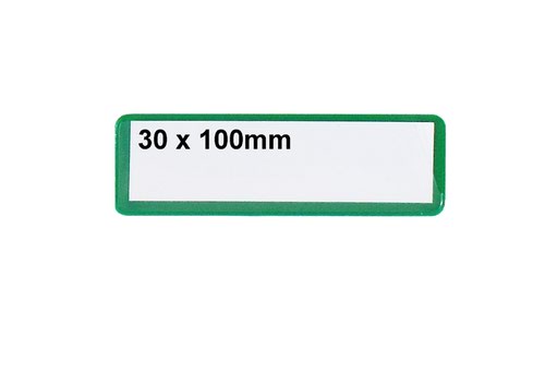 Ticket Pouches - Magnetic - H.30 x W.100mm - Pack of 100 - Green