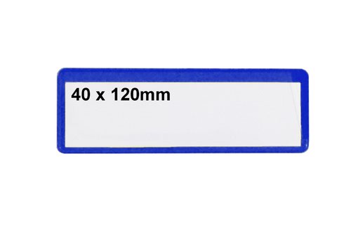 Ticket Pouches - Magnetic - H.40 x 120mm - Pack of 100 - Blue