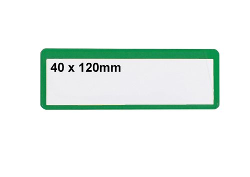 Ticket Pouches - Magnetic - H.40 x 120mm - Pack of 100 - Green