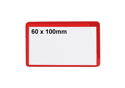 Ticket Pouches - Magnetic - H.60 x W.100mm - Pack of 100 - Red