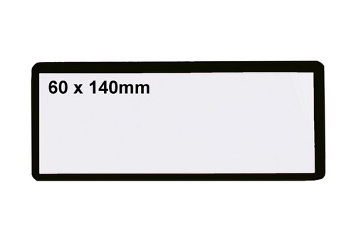 Ticket Pouches - Magnetic - H.60 x W.140mm - Pack of 100 - Black