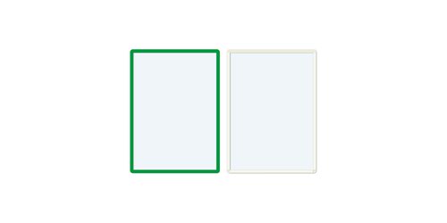 Frames4Docs Self-Adhesive Display Frame A3 Green (Pack 10) SFD3G/10