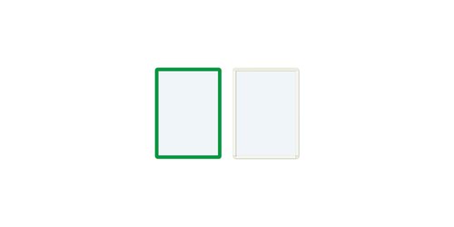 Frames4Docs Self-Adhesive Display Frame A4 Green (Pack 10) SFD4G/10