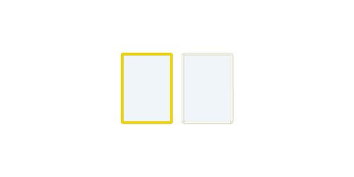 Frames4Docs Self-Adhesive Display Frame A4 Yellow (Pack 10) SFD4Y/10