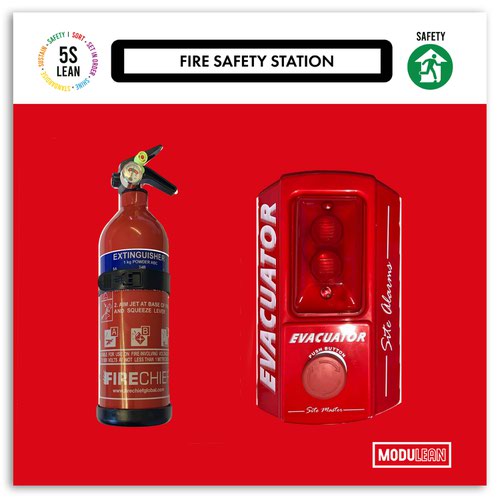 Modulean Lite - Fire Safety Board - H.500 x W.500 - Red