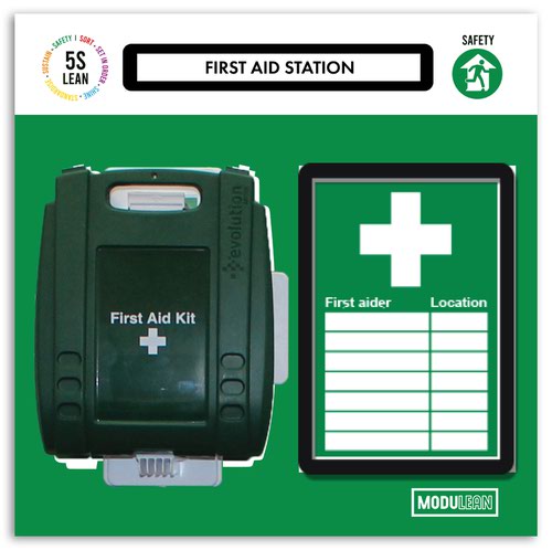 Modulean Lite - First Aid Board - H.500 x W.500 - Green