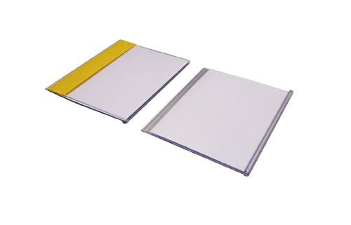 Self-Adhesive Ticket Holder - H.80mm x W.100mm - Pack of 100 - Including Card