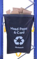 Racksack Hard-wearing and Re-usable Mixed Paper & Card Sack 160 Litre Capacity Blue With Blue Text (each) - RSB1/MP