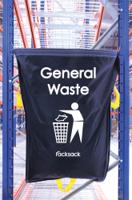 Racksack Hard-wearing and Re-usable General Waste Sack 160 Litre Capacity Blue With White Text (each) - RSB1/GW