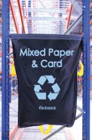 Racksack Hard-wearing and Re-usable Mixed Paper & Card Sack 160 Litre Capacity Blue With Blue Text (each) - RSB1/MP