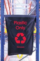 Racksack Hard-wearing and Re-usable Plastic Only Sack 160 Litre Capacity Blue With Red Text (each) - RSB1/P