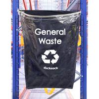 Racksack Hard-wearing and Re-usable General Waste Sack 160 Litre Capacity Clear (each) - RSCL1/GW