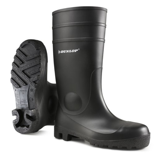 Dunlop Protomaster Full Safety PVC Wellington Black 13