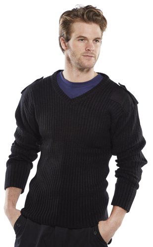 Beeswift Acrylic Mod V-Neck Sweater