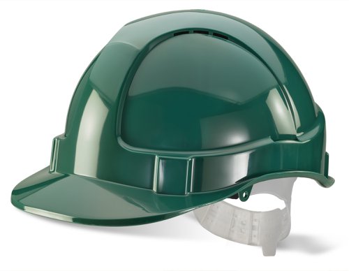 Beeswift Economy Vented Safety Helmet Green 