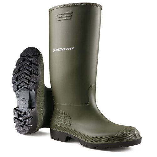 Dunlop Pricemastor PVC Non-Safety Wellington Boot Green 03