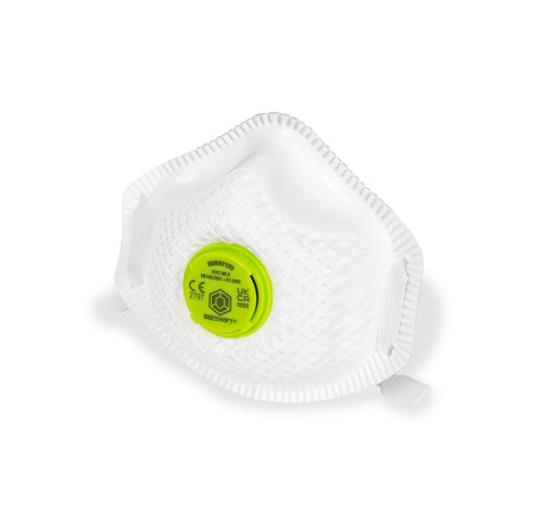 BBMMP2VDN Beeswift P2 Vented Mesh Cup Mask White  (Box of 10)