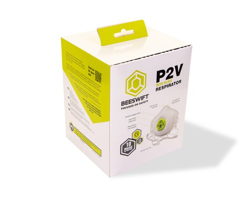 Beeswift P2 Vented Mesh Cup Mask White  (Box of 10)  BBMMP2VDN
