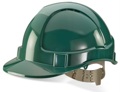 Beeswift Comfort Vented Safety Helmet Green 