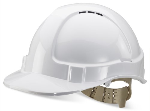 Beeswift Safety Helmet Vented White (Pack 1) - BBVSHW