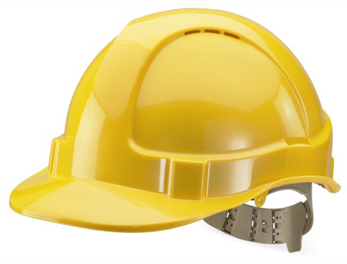 Beeswift Comfort Vented Safety Helmet Yellow 