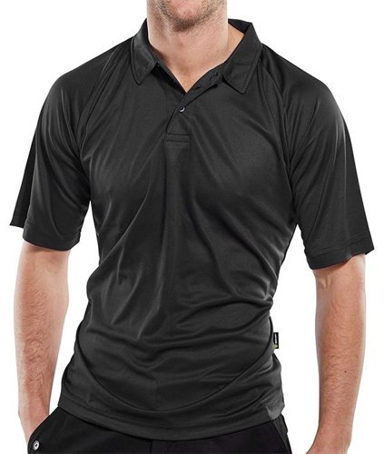 Beeswift B-Cool Wicking Polo Shirt Black Xxl
