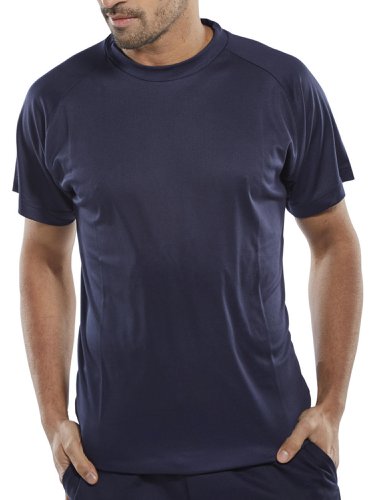 Beeswift B-Cool Lightweight Tee Shirt Navy Blue 4XL