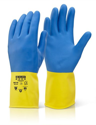 Beeswift 2 Colour Heavyweight Glove Yellow / Blue XL