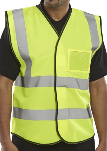 Beeswift Hi Viz Id Vest En20471 Saturn Yellow L