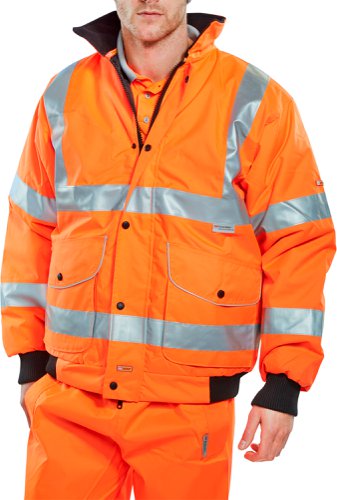 Beeswift High Visibility Super Bomber Ladies Jacket Size 12 Orange
