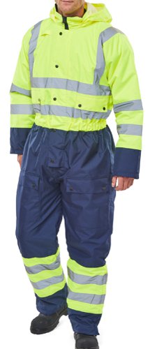 Beeswift B-Seen High Visibility Thermal Waterproof Coveralls