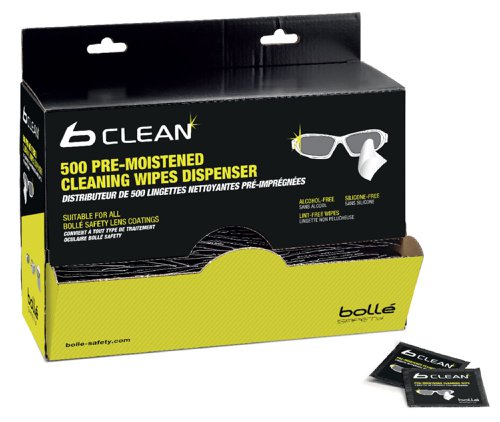 Bolle Safety B500 Lens Cln Wipes(500) 