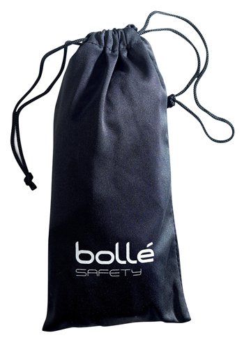 BOETUIFSN | Black microfibre bag for storing all types of spectacles.