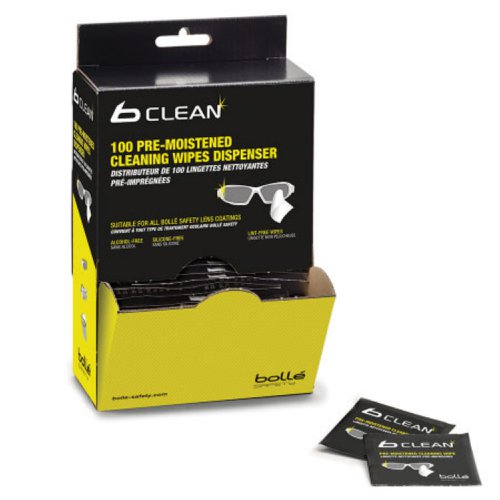 Bolle Safety B100 Lens Cln Wipes(100)   BOPACW100