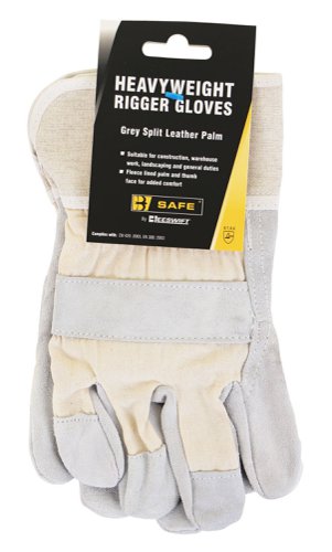 Beeswift B-Safe Canadian High Quality Leather Rigger Glove Grey  (Pair)