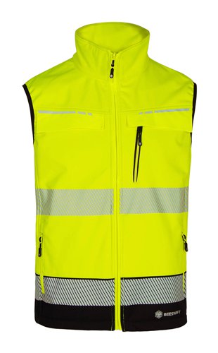 Beeswift DELTIC HI-VIS GILET TWO-TONE  Saturn Yellow N S